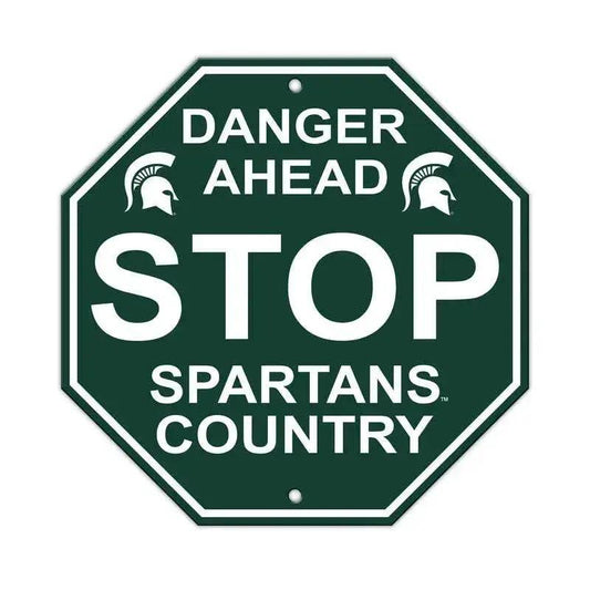  Michigan State Spartans 12x12 Plastic Stop Sign Man Cave -  ToylandEU™