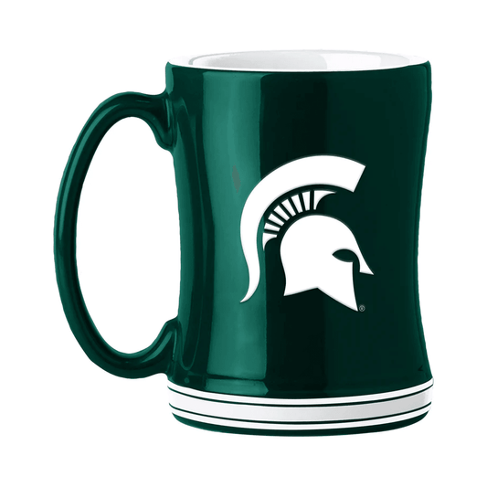 Michigan State Spartans 14oz Sculpted Relief Coffee Mug - ToylandEU