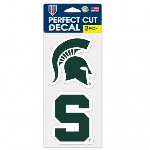 Michigan State Spartans 4x4 Premium Vinyl Decals Set of 2 - ToylandEU