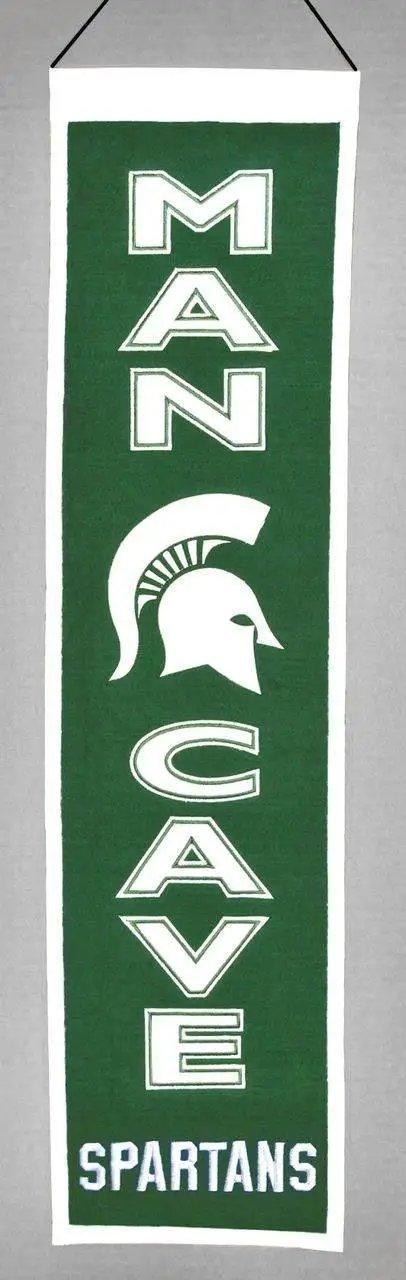  Michigan State Spartans Banner 8x32 Wool Man Cave -  ToylandEU™
