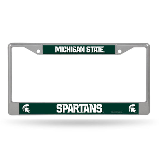 Michigan State Spartans Chrome License Plate Frame - ToylandEU