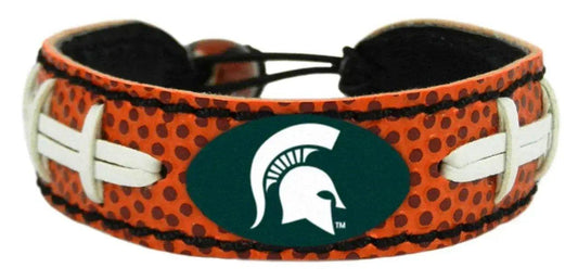  Michigan State Spartans Classic Leather Football Bracelet -  ToylandEU™