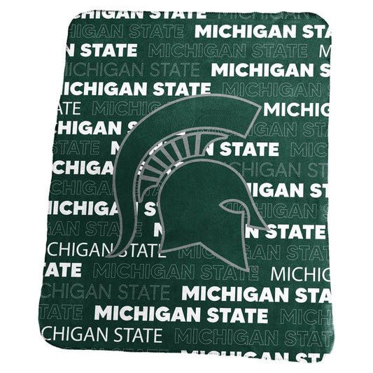Michigan State Spartans Fleece Throw Blanket 50x60 Classic - ToylandEU