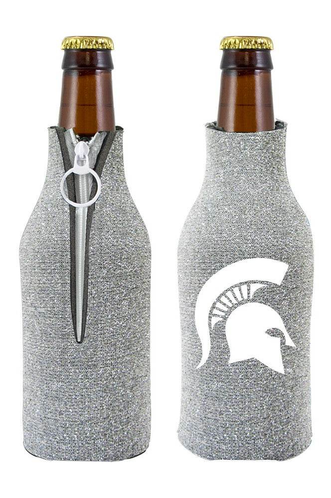 Michigan State Spartans Glitter Silver Bottle Holder - ToylandEU