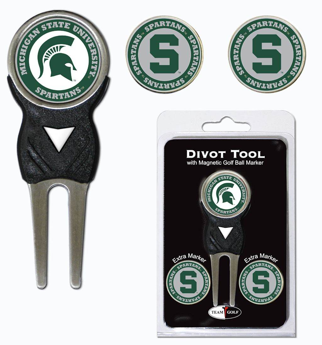 Michigan State Spartans Golf Divot Tool with 3 Markers - Special Order - ToylandEU