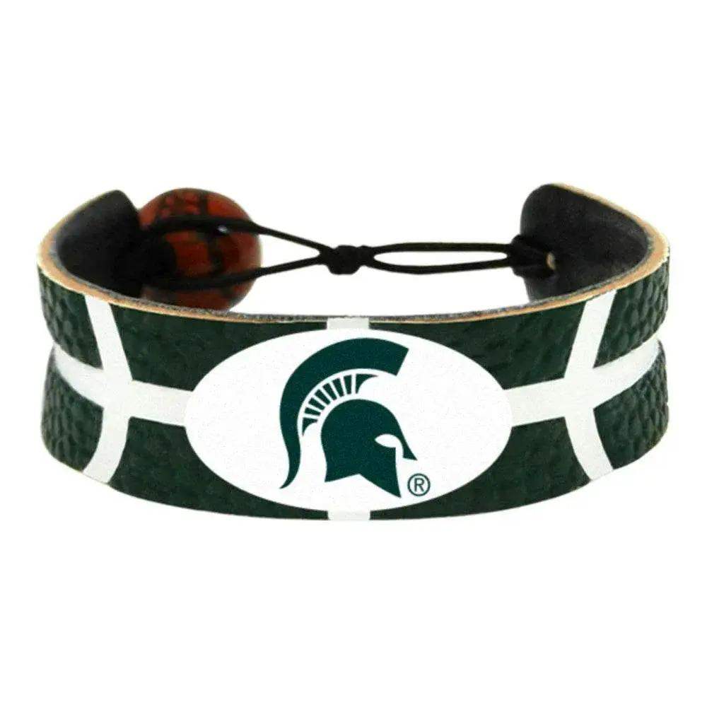  Michigan State Spartans Leather Bracelet With Ceramic Bead -  ToylandEU™