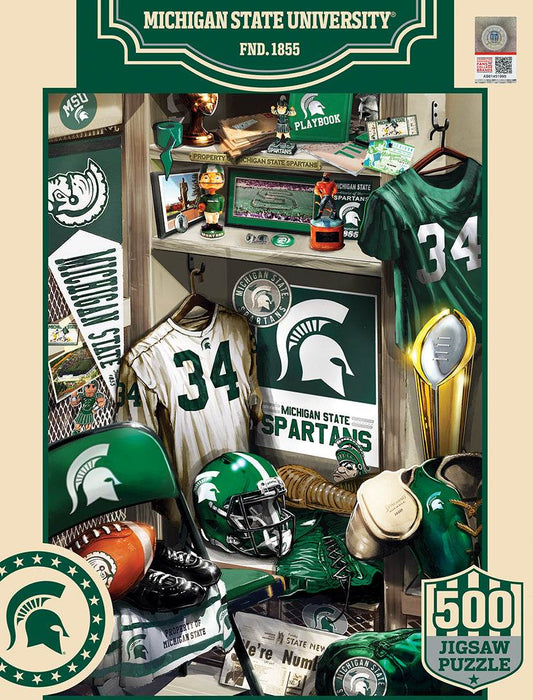 Michigan State Spartans Locker Room 500 Piece Puzzle - ToylandEU
