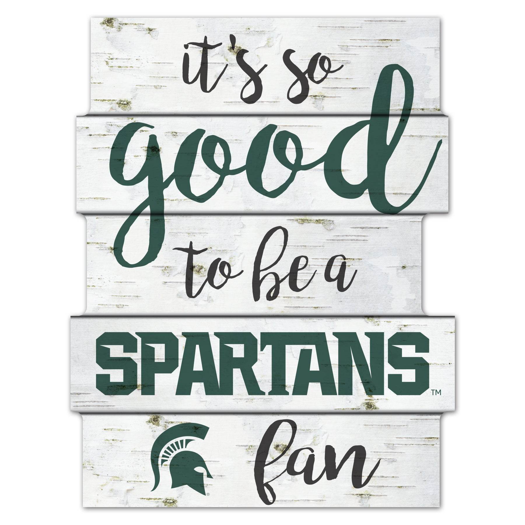 Michigan State Spartans Sign 11x14 Wood Good To Be A Fan - ToylandEU