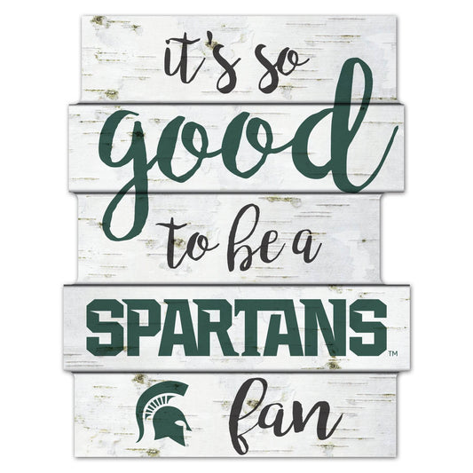 Michigan State Spartans Sign 11x14 Wood Good To Be A Fan - ToylandEU