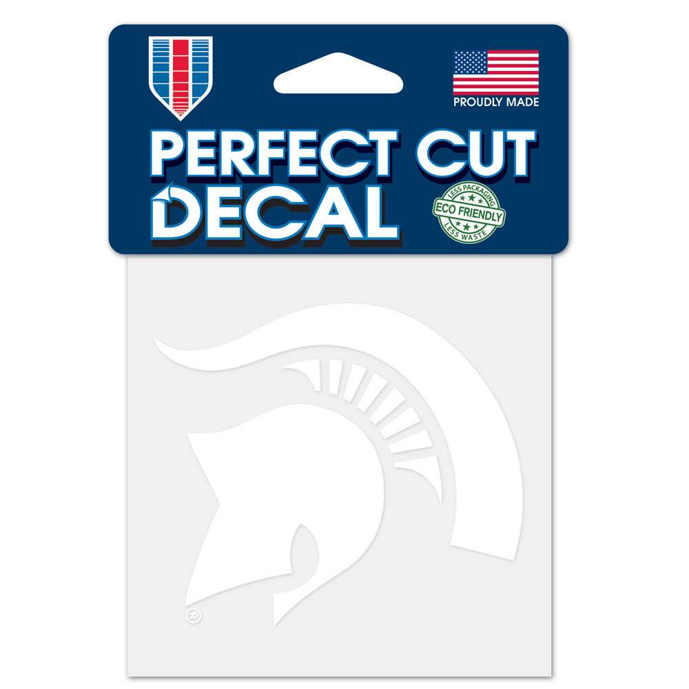 Michigan State Spartans White Decal 4x4 Perfect Cut - ToylandEU