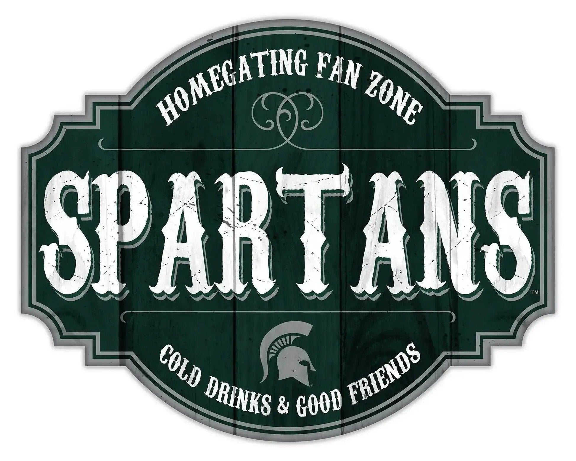 Michigan State Spartans Wood Sign 12 Inch Homegating Tavern -  ToylandEU™