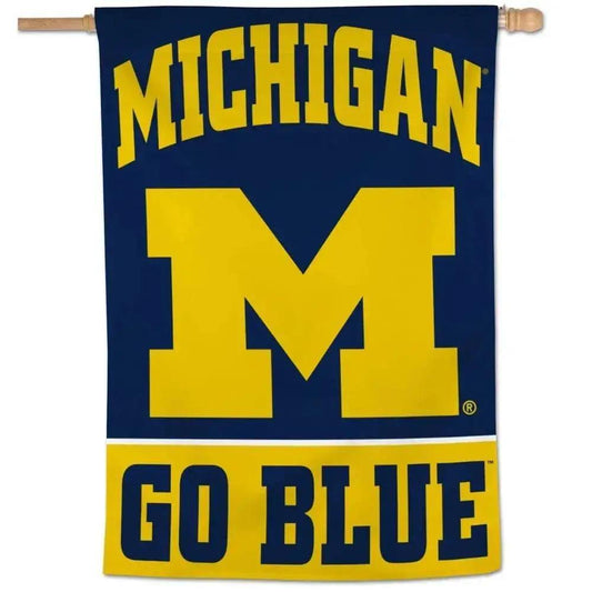  Michigan Wolverines Banner 28x40 Vertical Go Blue Design -  ToylandEU™