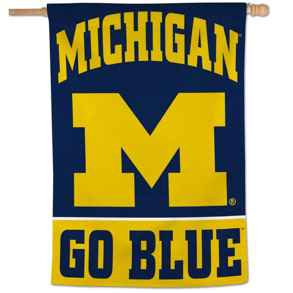 Michigan Wolverines Banner 28x40 Vertical Go Blue Design - ToylandEU