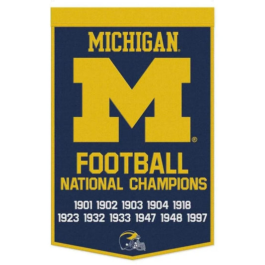  Michigan Wolverines Banner Wool 24x38 Dynasty Champ Design -  ToylandEU™
