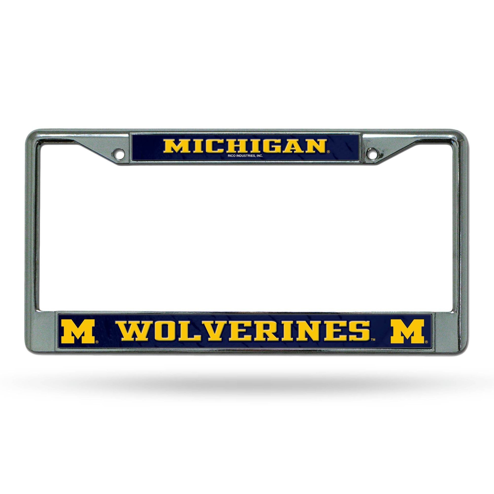 Michigan Wolverines Chrome License Plate Frame With Insert - ToylandEU