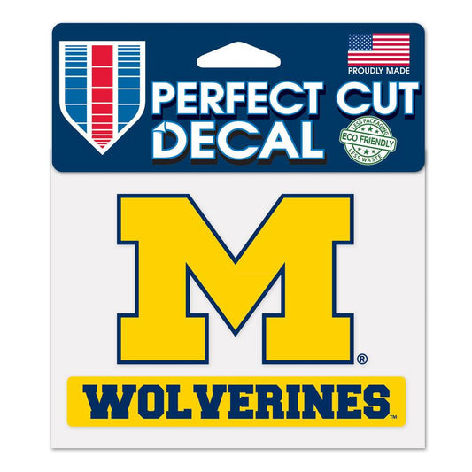 Michigan Wolverines Decal 4.5x5.75 Perfect Cut Color - ToylandEU