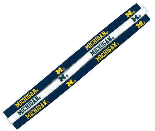 Michigan Wolverines Elastic Headbands By Little Earth - ToylandEU