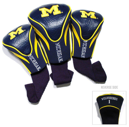 Michigan Wolverines Golf Club 3 Piece Contour Headcover Set - Special Order - ToylandEU
