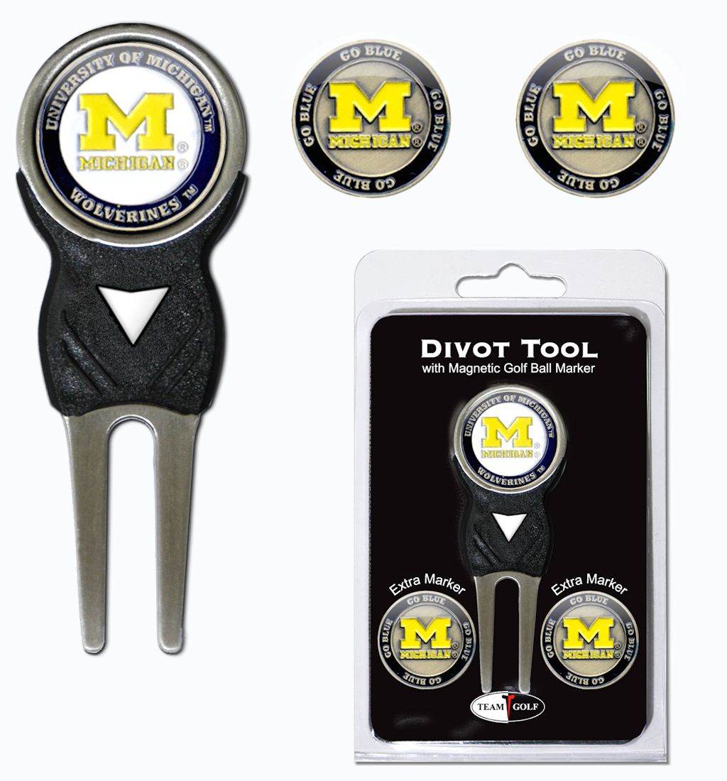 Michigan Wolverines Golf Divot Tool With 3 Markers - ToylandEU