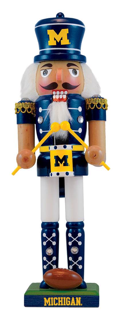 Michigan Wolverines Handcrafted Nutcracker 12 Inch Ornament - ToylandEU