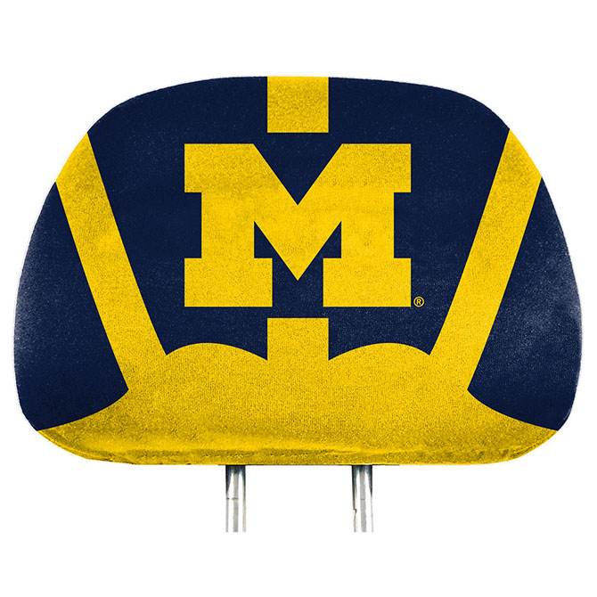 Michigan Wolverines Headrest Covers Full Printed Style - ToylandEU