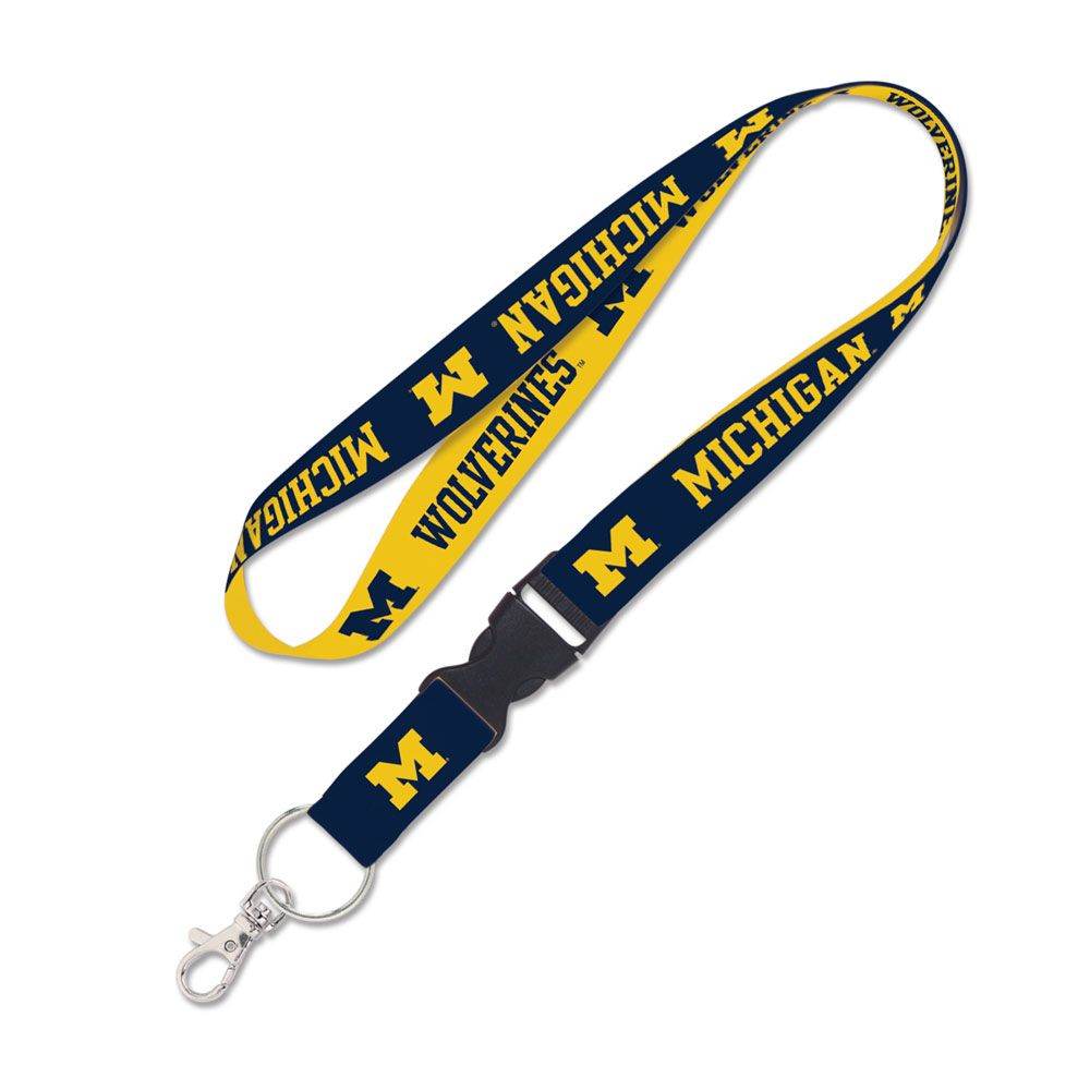 Michigan Wolverines Lanyard With Detachable Buckle Wincraft - ToylandEU