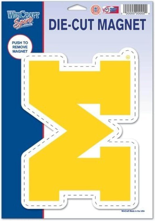Michigan Wolverines Magnet 6x9 Die Cut Logo Design Custom - ToylandEU
