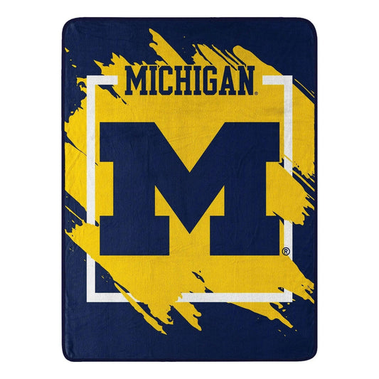  Michigan Wolverines Micro Raschel Blanket 46x60 Dimensional -  ToylandEU™