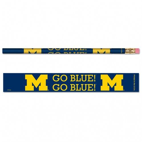 Michigan Wolverines Pencils Six Pack With Team Logo Colors - ToylandEU