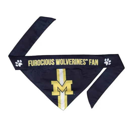  Michigan Wolverines Pet Bandanna Size M Reversible Logo -  ToylandEU™