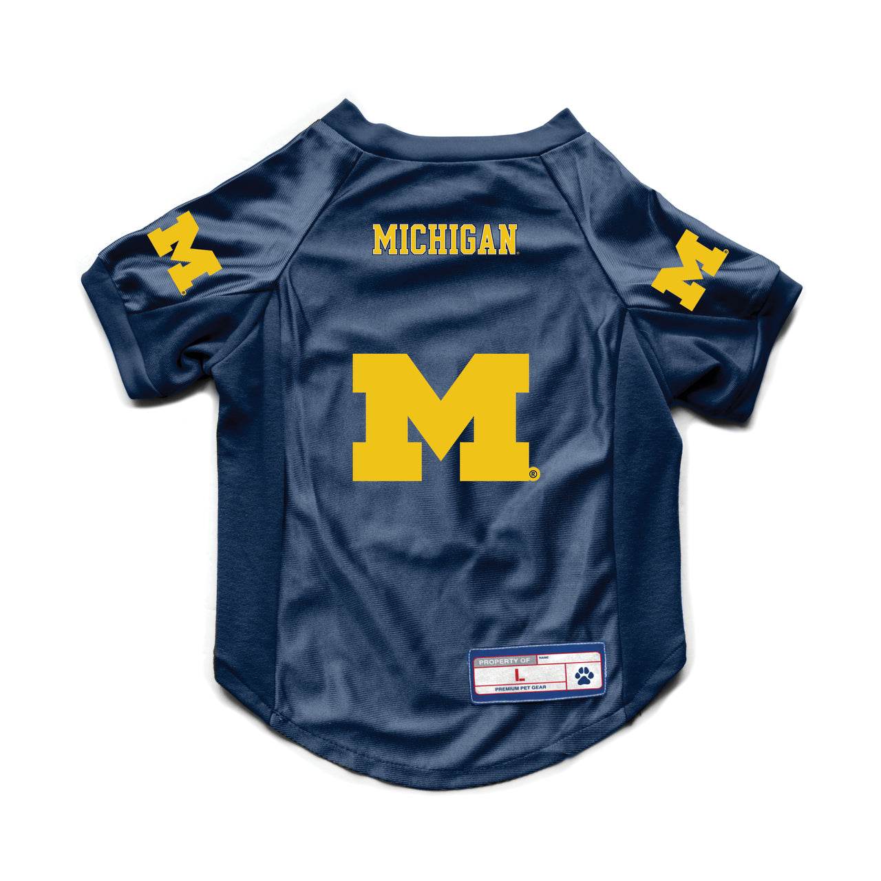 Michigan Wolverines Pet Jersey Dazzle Stretch For Big Dog - ToylandEU
