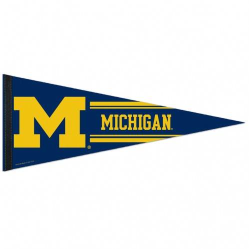 Michigan Wolverines Premium 12x30 Felt Pennant Style - ToylandEU