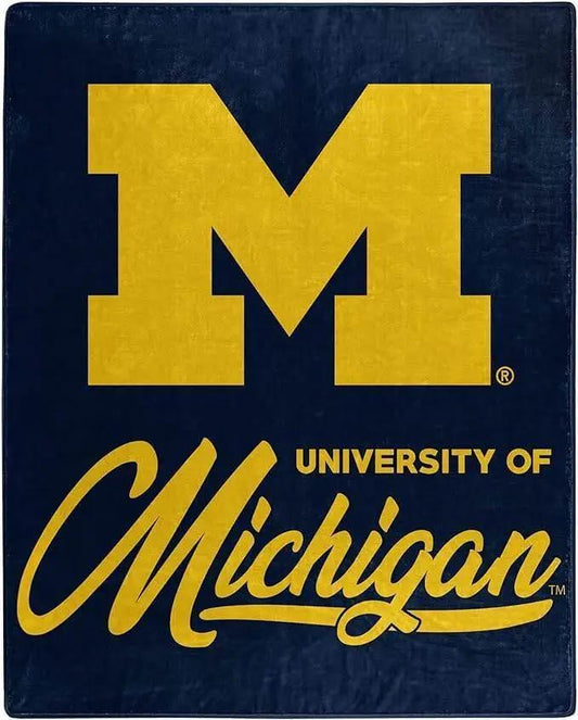  Michigan Wolverines Raschel Blanket 50x60 Signature -  ToylandEU™