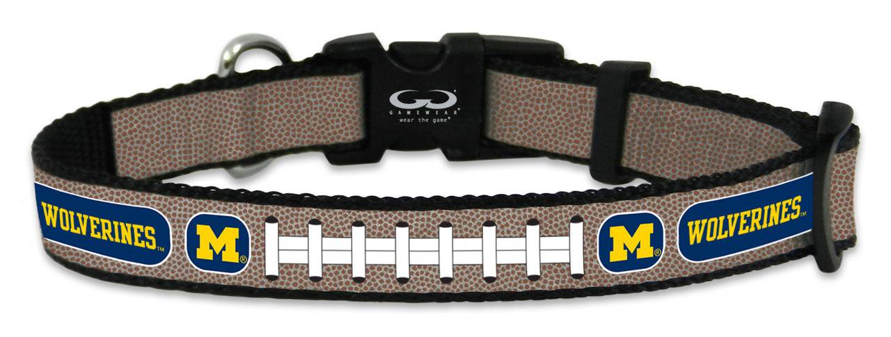 Michigan Wolverines Reflective Football Pet Collar Gamewear - ToylandEU