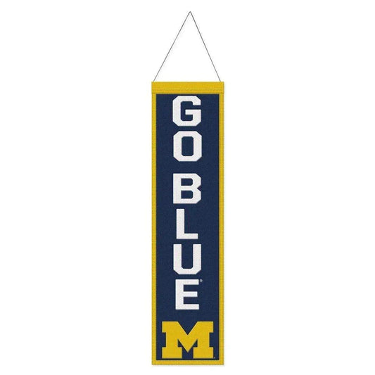  Michigan Wolverines Wool Banner 8x32 Heritage Slogan Design -  ToylandEU™