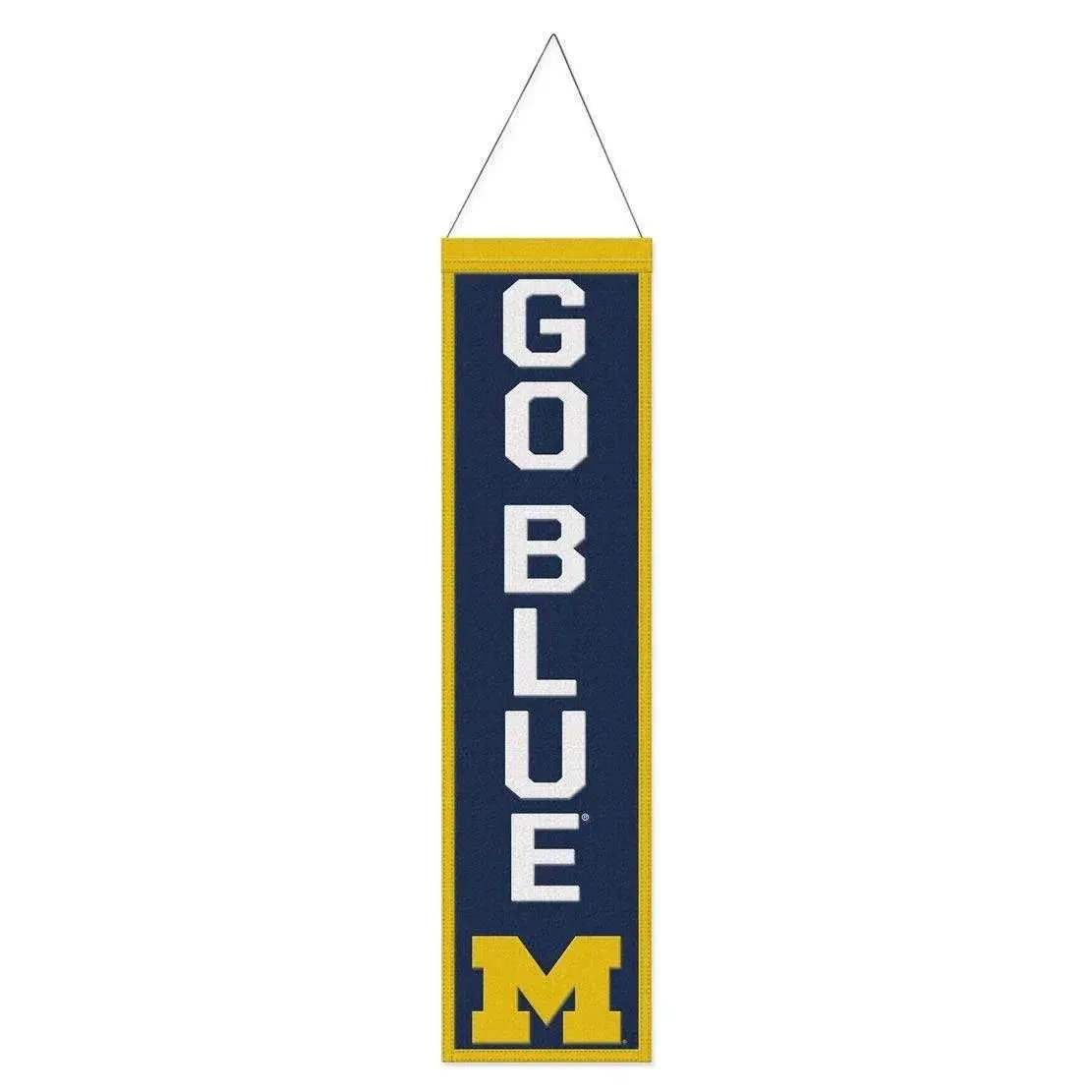  Michigan Wolverines Wool Banner 8x32 Heritage Slogan Design -  ToylandEU™