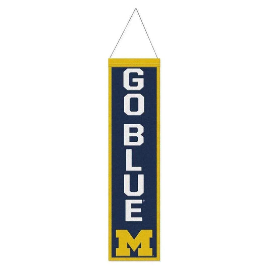  Michigan Wolverines Wool Banner 8x32 Heritage Slogan Design -  ToylandEU™