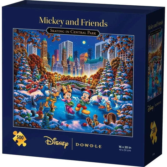  Mickey & Friends Skating in Central Park 500 Piece Jigsaw Puzzle Disney x Dowdle -  ToylandEU™