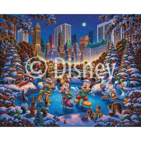  Mickey & Friends Skating in Central Park 500 Piece Jigsaw Puzzle Disney x Dowdle -  ToylandEU™