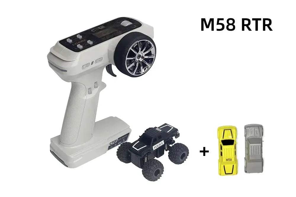 Micro Monster Truck RC Car Desktop Mini 1to58 RTR Transmitter - ToylandEU