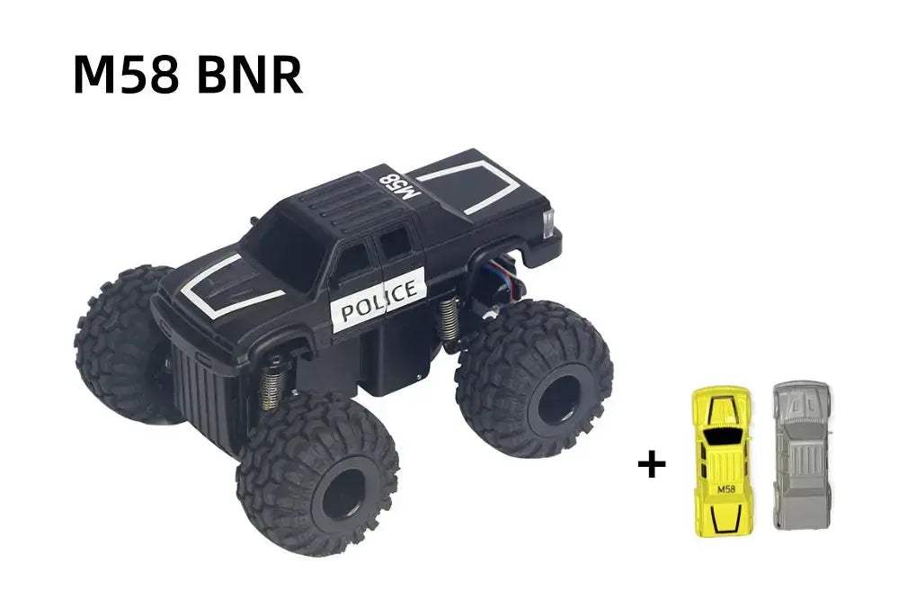 Micro Monster Truck RC Car Desktop Mini 1to58 RTR Transmitter - ToylandEU