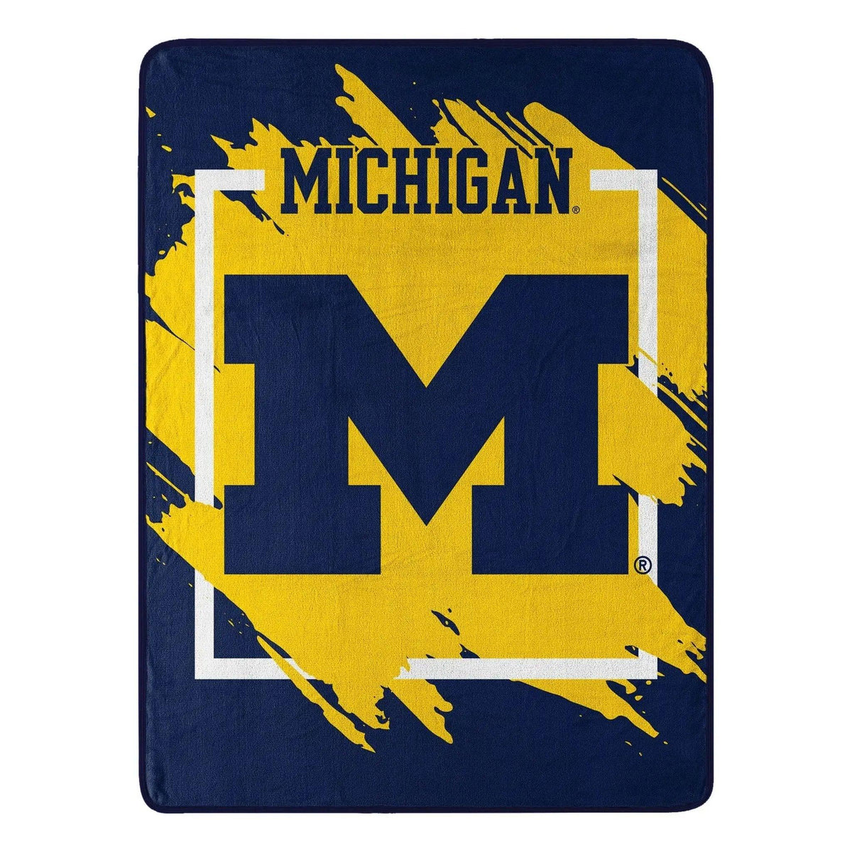  Michigan Wolverines Micro Raschel Blanket 46x60 Dimensional -  ToylandEU™