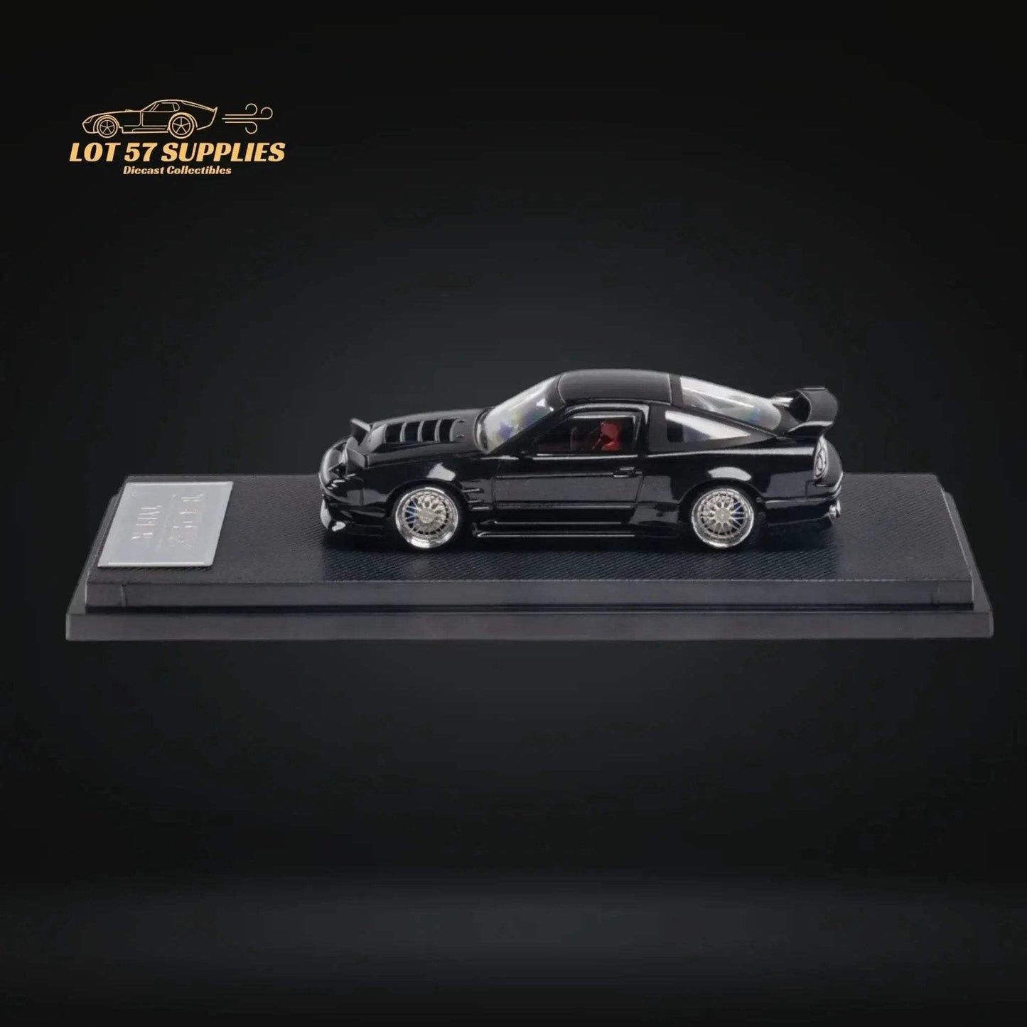 MicroTurbo Custom 180SX Type X Metallic Black 1:64 MT64180SXBLK - ToylandEU