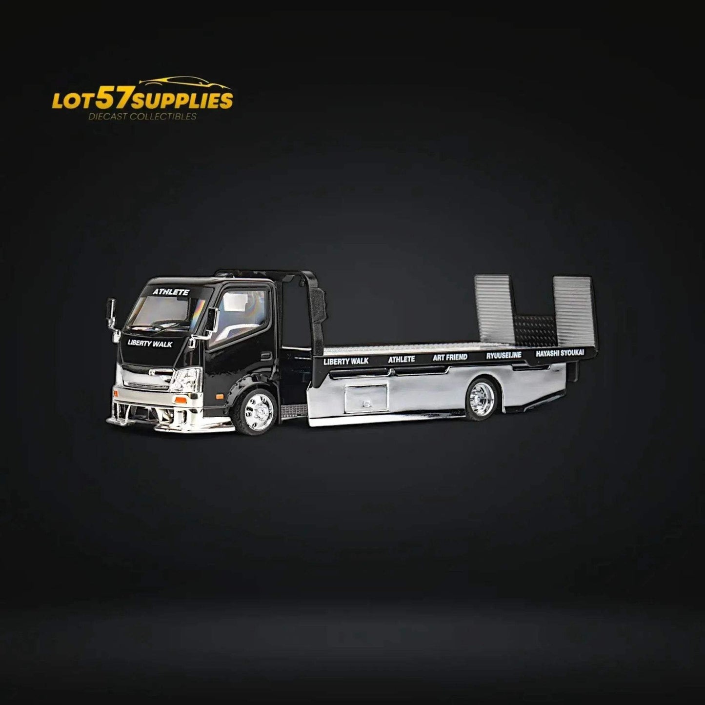 MicroTurbo HINO 300 Custom Flatbed Truck AIT Limited Edition Flatbed 1:64 - ToylandEU