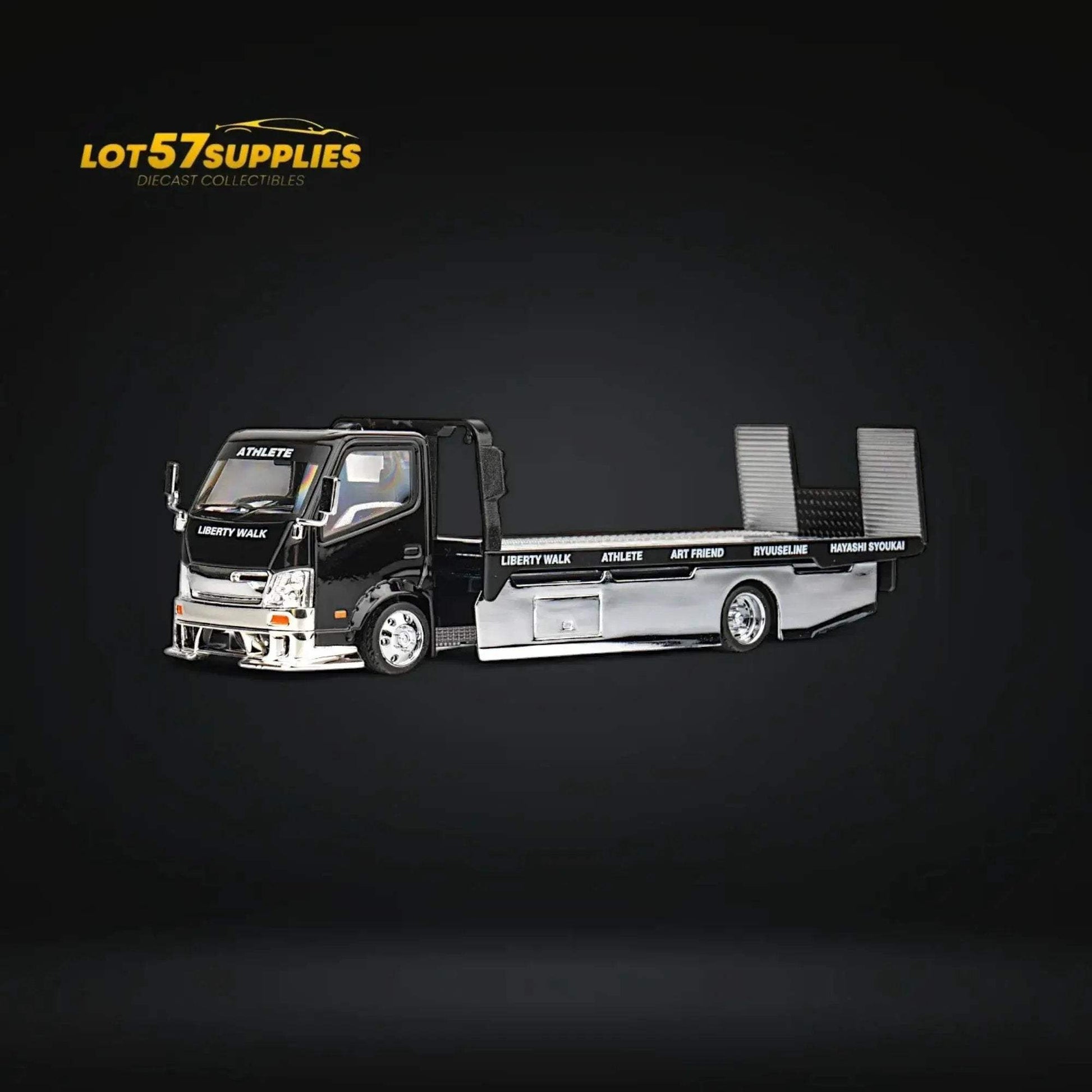 MicroTurbo HINO 300 Custom Flatbed Truck AIT Limited Edition Flatbed 1:64 - ToylandEU