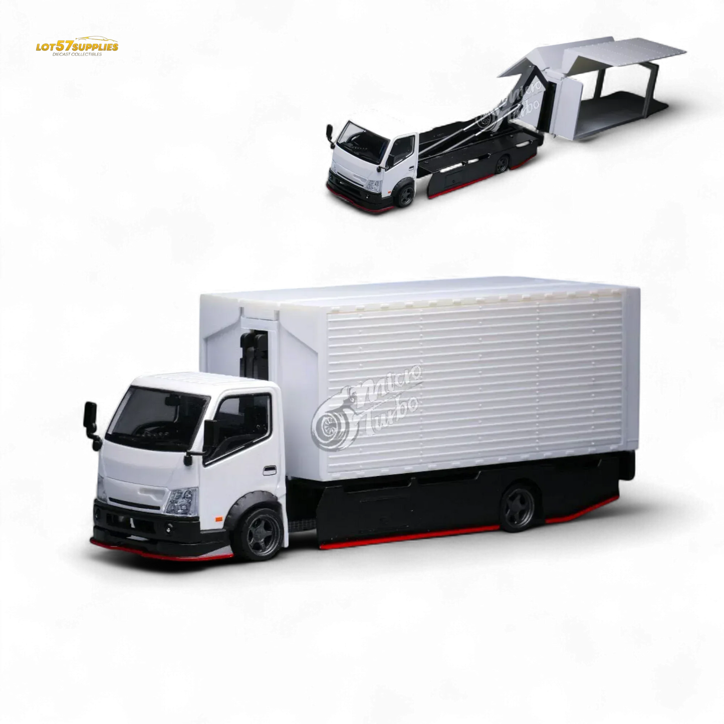 MicroTurbo HINO 300 Custom Wing Truck Limited to 1,000 Pcs & Stickers Included 1:64 - ToylandEU