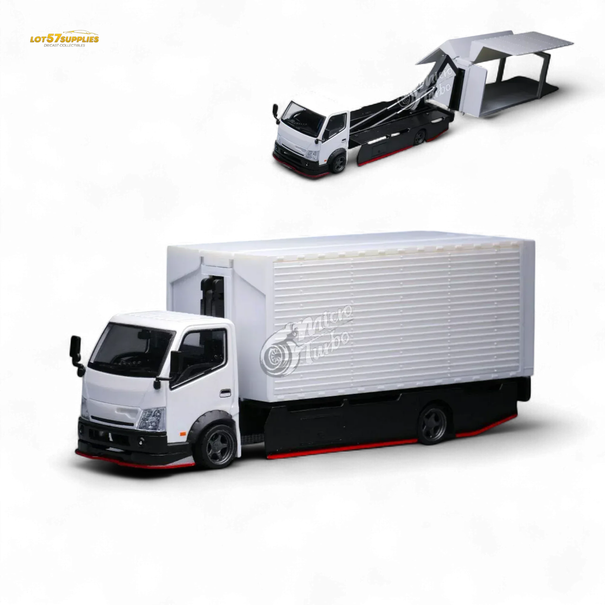 MicroTurbo HINO 300 Custom Wing Truck Limited to 1,000 Pcs & Stickers Included 1:64 - ToylandEU