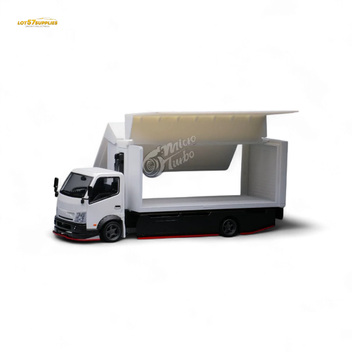 MicroTurbo HINO 300 Custom Wing Truck Limited to 1,000 Pcs & Stickers Included 1:64 - ToylandEU
