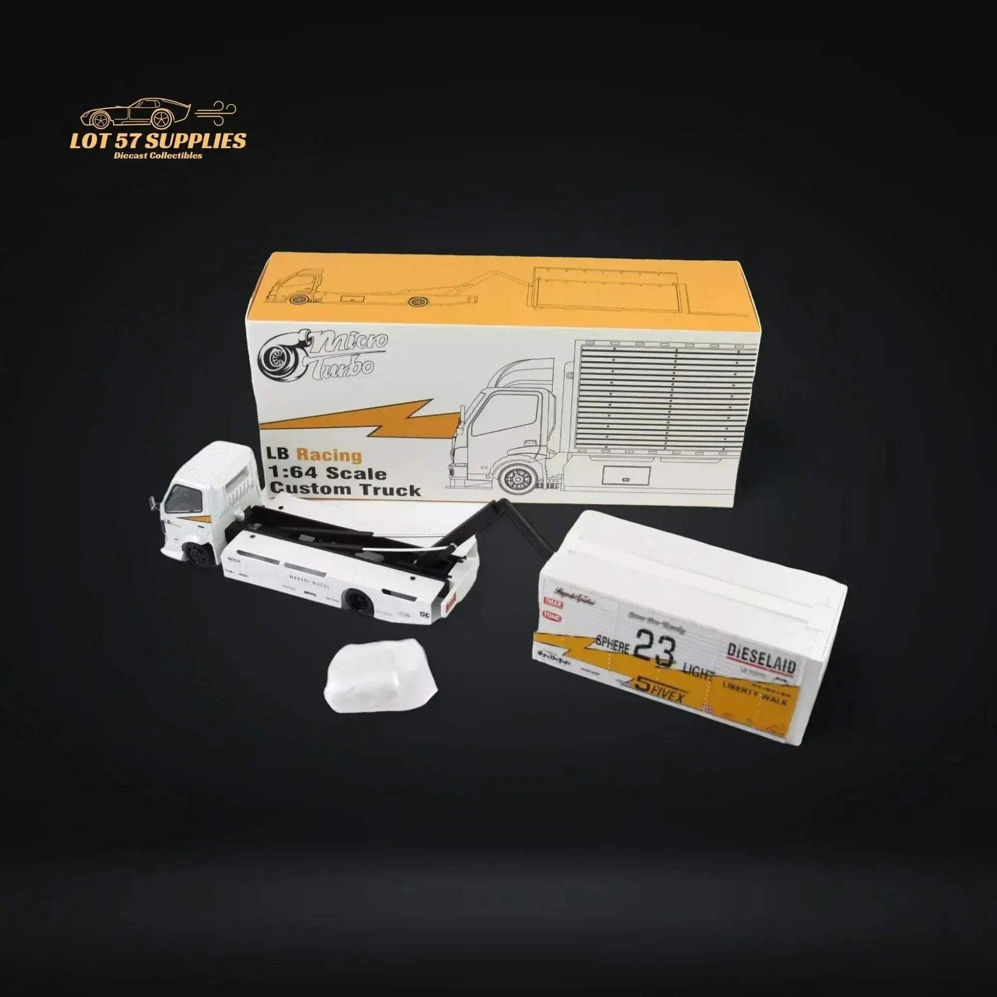 MicroTurbo HINO 300 Custom Truck LBWK Silhouette Lighting #23 1:64 - ToylandEU