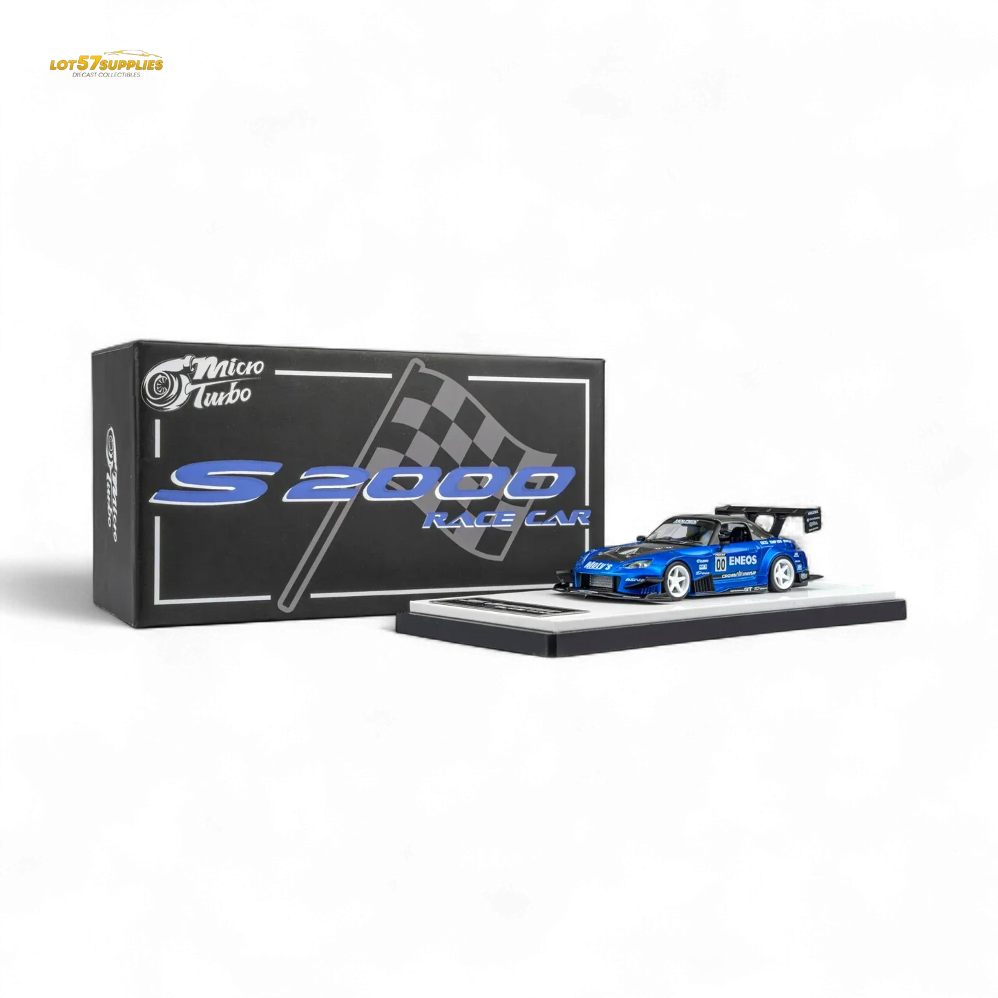 MicroTurbo Honda S2000 ENEOS #00 TOP FUEL - Candy Blue 1:64 - ToylandEU